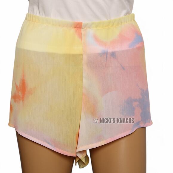 DVF for Target Sunset Print Sheer Pajama Shorts Pull On Lounge Sleep Size L - Picture 3 of 8